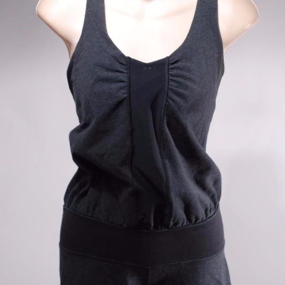 lululemon athletica Dresses & Skirts - Lululemon Black Chase Me Runsie Run Romper